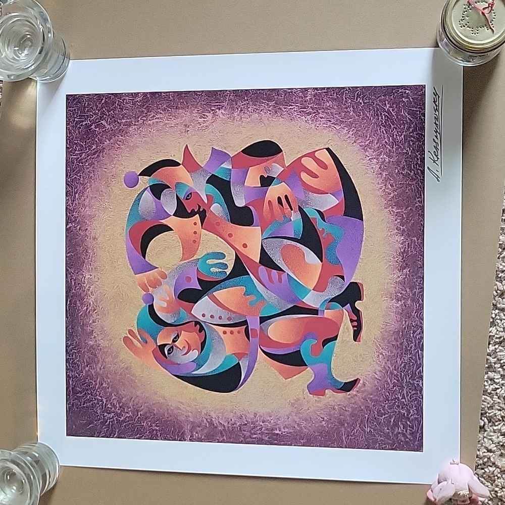 Anatole Krasnyansky - Poetry in Motion -  Seriolithograph with COA